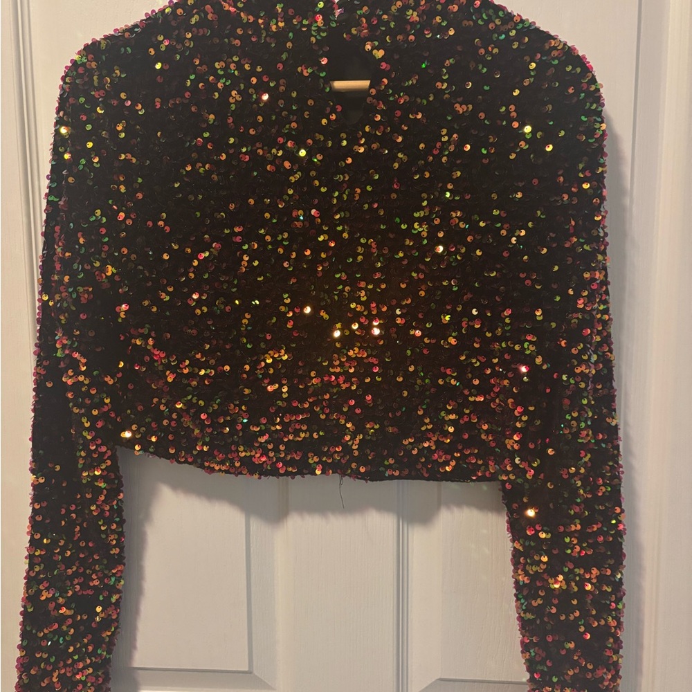 Glamorous Multicolor Sequin Blouse